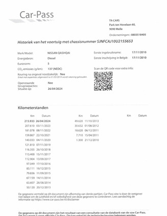 Nissan Qashqai cena 34999 przebieg: 215000, rok produkcji 2010 z Dobrzany małe 466